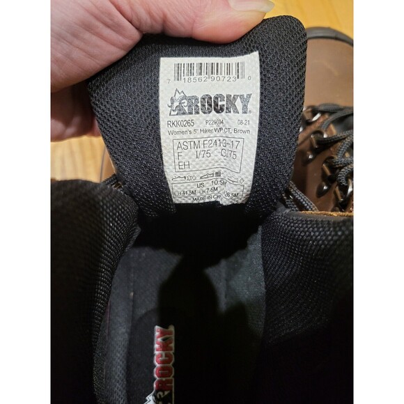 Rocky Worksmart Women's Composite Toe Waterproof Work Boot  Size 10.5 M Brown - Picture 6 of 9